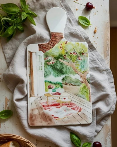 Çiçek Bahçesi Sunum Tahtası